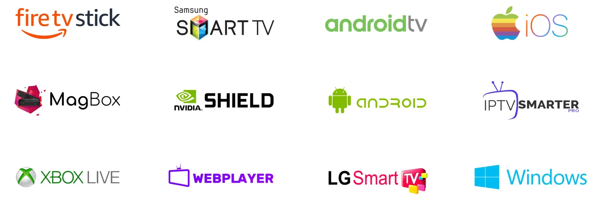 ExYu IPTV kompatibel mit Fire TV Stick, Samsung & LG Smart‑TV, Android TV, Apple TV, MAG‑ und Formuler‑Box